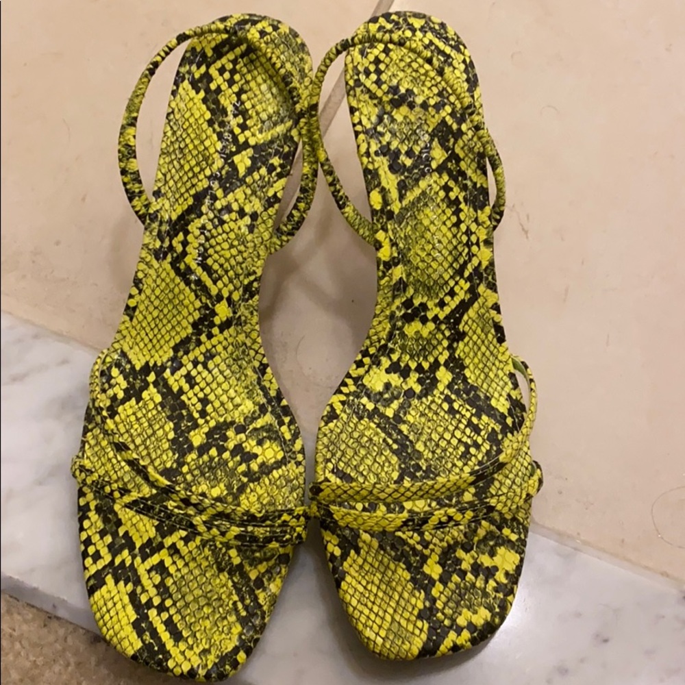Zara Yellow Heels